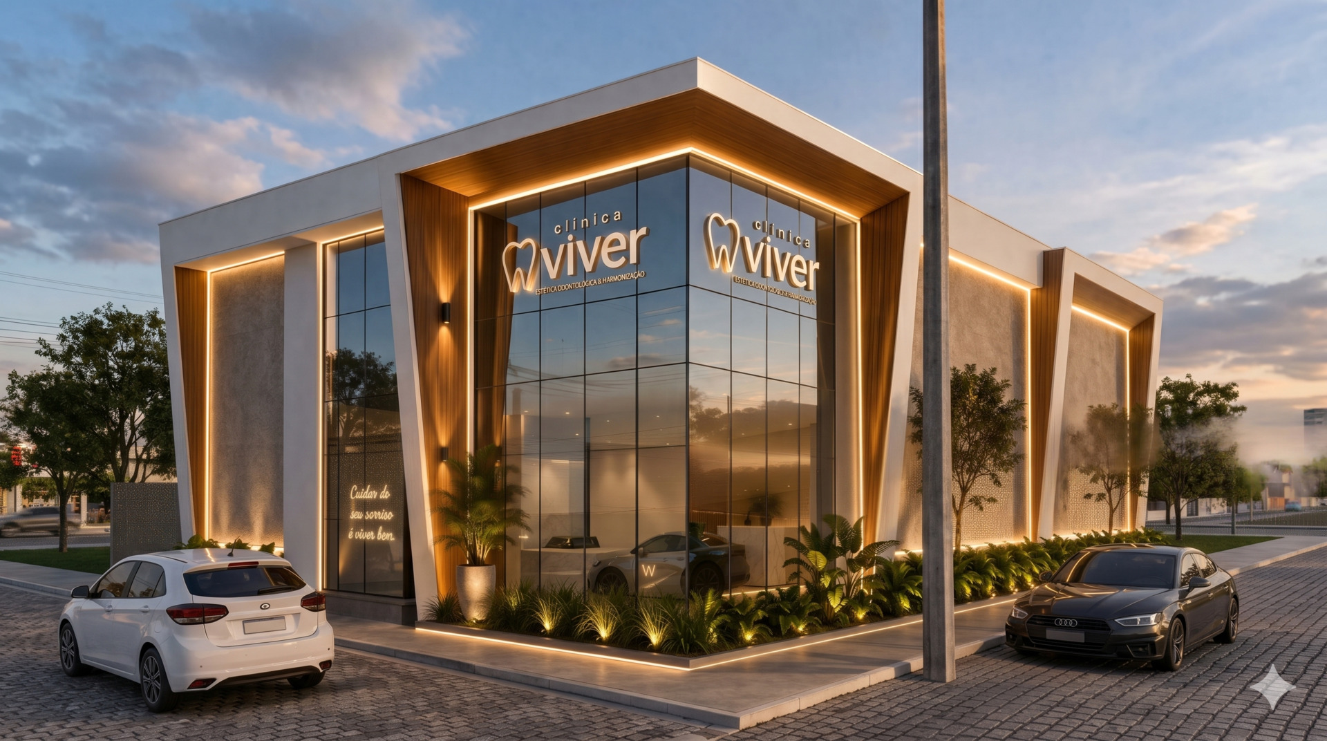 Fachada da Clínica Viver